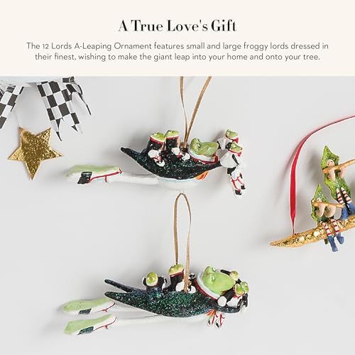 MACKENZIE-CHILDS Patience Brewster Ornament, 12 Lords a-Leaping - Image 2