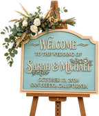 Personalized Oceanfront Arch Wedding Welcome Sign - Custom 3D Wood Beach Ceremony Entrance & Coastal Reception Board for Tropical Seaside Venue - Multiple Sizes by AydansUniqueFinds