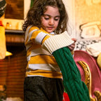 Mr. Pen- Cable Knit Christmas Stockings, 18 Inch, 6 Pack - Image 2