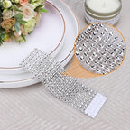 Rhinestone Napkin Rings 300pcs,Wedding Diamond Bling Crystal Napkin Rings for Wedding Reception, Dinner, Place Settings, Holiday Parties or DIY Decoration (300,Silver) - Image 2