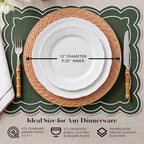ChargeIt by Jay Rattan Charger Plates Hand Woven Round Harvest, 13" - 4 Set - Image 5