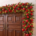 Thiccywoov 6ft LED Prelit Christmas Garland with Lights, Burgundy by Jgiusenfg
