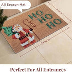 Folkulture Christmas Door Mat Outdoor, Eco Friendly Christmas Door Mats for Front Door, 28 X 16 Inch Welcome Matt or Doormat for Home Entrance, Durable & Anti Slip Coir Door Mats (Santa Clause) - Image 2