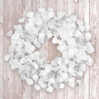 National Tree Company Artificial Christmas Wreath, White, Winter Frost, 24 inch - Image 2