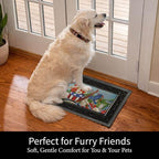 Evergreen Sassafras Spring Holiday Doormat Insert Bundle & Tray Set of 5, Interchangeable Entrance Door mats Indoor and Outdoor Welcome Mat 30 x 18 Tray Non Slip Backing Low Profile - Image 5