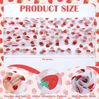 8 Pcs Strawberry Table Runners 29 x 70 in Strawberry Tablecloth - Image 2