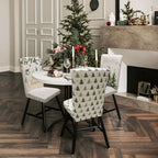 Christmas Chair Covers Set of 6, Xmas Tree Dining Chair Covers for Party Kitchen Removable Seat Cover for Chairs Christmas Decorations Indoor - Image 3
