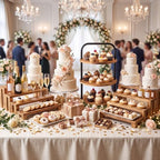 3 Pack Wooden Cupcake Stand 3 Tier Large Tiered Risers Set - Image 4