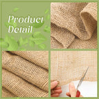 Buryeah 1 Pack 40 Inch X 100 ft Burlap Fabrics Roll Natural Jute Garden - Image 3