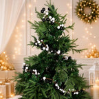 9ft Black White Christmas Ball Garland Ornaments, Gothic Xmas Tree Garland - Image 5