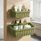 Wall Baskets, Hanging Wicker Style Basket, Over Door Organizer - Image 4