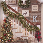 Thiccywoov 12 ft Christmas Wooden Beads Garland, Vintage Xmas Wood Tone - Image 3