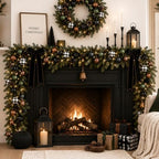 Lunmon 64 Pcs Neutral Christmas Ball Ornaments Bulk Matt Glitter Check Brown Green Black Xmas Bulbs Ornaments 1.6/1.97/2.4 Inch Modern Christmas Decorations for Tree Holiday Indoor Wreath Home Decor - Image 6