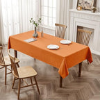 BALCONY & FALCON Rectangle Table Cloth Waterproof Pumpkin 57"x118" - Image 4