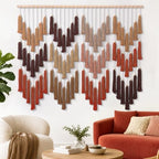 Large Macrame Wall Hanging Brown Dip-Dyed Tapestry Bohemian Chic Wall Art by WeldomcorYourBestChoose