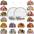 16 Pcs Interchangeable Welcome Sign For Front Door, Changeable Door Sign，16 by Unknown