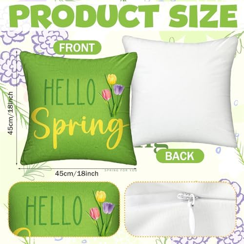 Mindsoft 20 Pcs Holiday Pillow Covers 18 x 18 Easter Pillow Cover Spring Summer 250th Anniversary Pillowcase Decorative Seasonal Cushion Case for Farmhouse Home Sofa(Seasonal) - Image 3