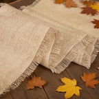 18 Pcs Burlap Table Runners Bulk 12 x 71 Inch Khaki Farmhouse Burlap Tablerunner Country Rustic Jute Table Decorations for Wedding, Birthday, Holiday Party,Banquet, Kitchen Dining Supplies - Image 4