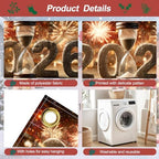 Happy New Year 2026 Garage Door Banner 7x16FT, Hourglass Countdown 2026 Garage Door Cover, Large Outdoor New Year Decoration Backdrop for Garage Doors, Fence, Yard, Party Photo Booth - Image 3