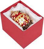 QIFU Easter Egg: Extra Large 7”, Hand Painted Enameled Decorative Hinged Jewelry Trinket Box Unique Gift for Home Decor and Collection - Image 6