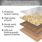 Gilded Boxed Set of 4 Premium Hardboard Placemats - Image 3