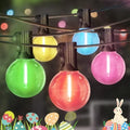 LAMPHOME LED Outdoor String Lights, 4 Pack 26FT Patio Lights with 12+1 Edison Shatterproof Bulbs, UL Waterproof Connectable Dimmable Multicolor Outside easterLights for Backyard Porch Easter Decor by ULL
