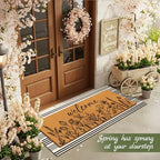 Tinideya 2 Pcs Large Wildflowers Layered Doormat Floral Front Door Mat - Image 4