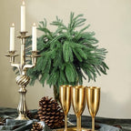 Rowfad 24 Pcs Artificial Norfolk Pine Branches Faux Christmas Stems (24) - Image 6