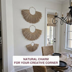 Chicvillage Handmade Wall Basket Set For Boho Decor (Set 3-Piece Sunshine) - Image 6