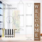 Welcome Porch Wooden Sign Decor,Rustic Porch Standing Decorative Signs,Vertical Plaques for Front Door,Farmhouse Outdoor Indoor Welcome Decoration-47.2"H（Brown） - Image 6