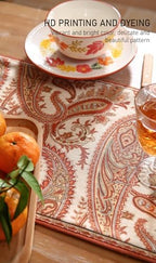 ISAENNE Designer French Linen Table Runner,71"x12"-Chauffrey A - Image 3