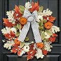 24 Inch Fall Wreaths for Front Door,Home Decor for Farmhouse Off White by Midouha