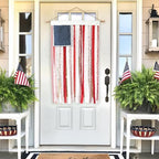 4th of July Decorations - Memorial Day Decor - 4 x 2.3 Ft Rag American Flag Banner for Home Party Supplies - Fourth of July Independence Day Accessories for 250th Anniversary Celebration Indoor Outdoor Decoration - Image 4