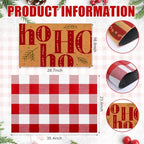 Tinideya 2 Pcs Christmas Layered Doormat Set - Image 2