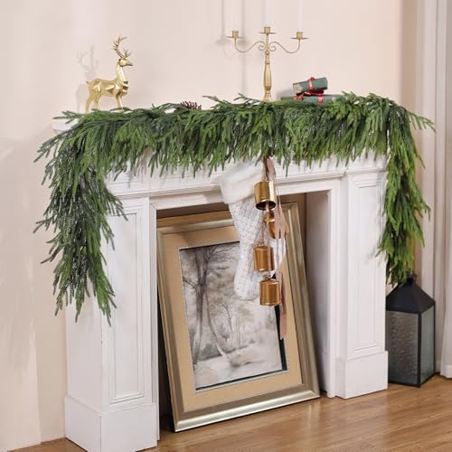 Lifelike Touch Artificial Norfolk Pine Garland for Christmas (9FT 1PCS) - Image 6