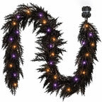 Valery Madelyn 6ft Artificial Norfolk Pine Halloween Garland for Mantle by ValeryMadelyn