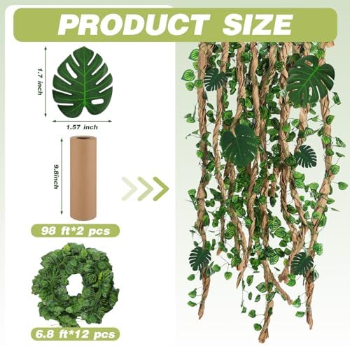 1 Set Jungle Theme Party Decoration Vine for Classroom,Classic - Image 3