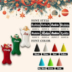 Personalized Dog Christmas Stockings 3 Pack, Custom Name Knitted Christmas Stockings, 16.9” Large Xmas Stocking for Dogs Cats Pets, Bone Shape Fireplace Hanging Holiday Xmas Party Decoration - Image 3
