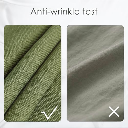 BALCONY & FALCON Rectangle Table Cloth Waterproof Moss Green 55"x95" - Image 5