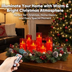Raycare 18 Pcs Flameless Battery Operated Pillar Candles with Remote Timer - Image 2