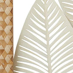 Deco 79 Metal Leaf Home Wall Decor Tall Cut-Out Wall Sculpture with Intricate Laser Cut Designs, Wall Art 22" x 1" x 32", White - Image 7