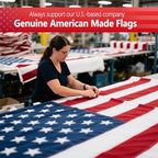 USA Flag Made in US,American Flag,Premium 5x8 American Flags Outdoor Heavy Duty Made in USA,5x8 Nylon US Flag Durable United StatesFlag5x8Ft - Image 2
