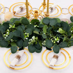Eucalyptus Garland, 6Pcs 6FT Green Flower Garland Decor, Spring Summer Artificial Faux Eucalyptus Leaves Greenery Vines for Table Runner Wedding Arches Mantle Centerpieces Backdrop Decorations - Image 3