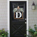 16'' Personalized Last Name Welcome Sign, Door Wreaths for Front Door Outside, Spring Wreath for Front Door Decor, Farmhouse New Home Gifts for Home (D) - Image 2