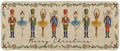 Artoid Mode Watercolor Nutcrackers Merry Christmas Welcome Decorative Doormat, Seasonal Winter Low-Profile Rug Switch Mat for Indoor Outdoor 24x59 Inch by ArtoidMode