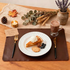 DOLOPL Placemats Set of 12, Reversible Dual-Color Faux Leather Place Mats - Image 3