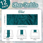 12 Pack Teal Cheesecloth Table Runner 23 x 120 Inch 10Ft - Image 2