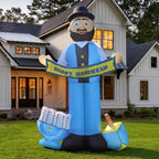 6FT Hanukkah Inflatable Decorations Menorah and Dreidel, Happy Hanukkah Blow up Decorations, Built-in LEDs for Chanukah Decor Front Garden Lawn Yard Patio Outdoor - Image 3