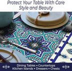 Heat Resistant Table Runner, 39 x 12 Inch - Eastern Star Design - Image 3