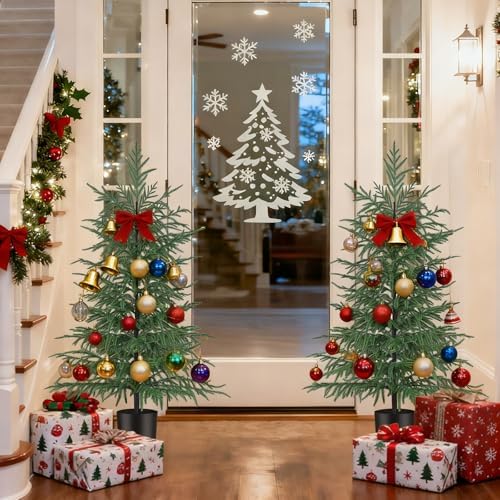 Grooy 2 Pack 4FT Artificial Norfolk Pine Tree - Image 7